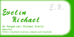 evelin michael business card